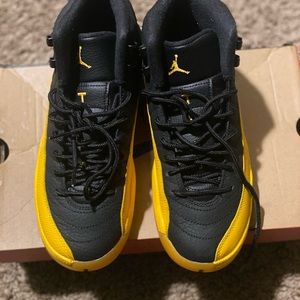 Jordan retro 12 black and gold